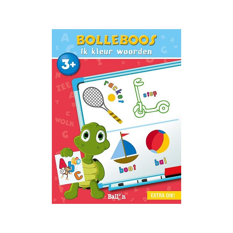 De Ballon Ik kleur woorden 3+