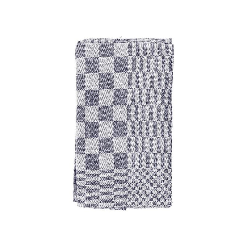 Torchons à carreaux 60x65 bleu paquet de 6 pcs.