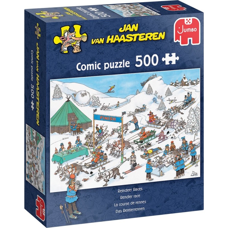 Puzzle Jumbo Jan van Haasteren Course de rennes 500 pièces