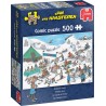 Puzzle Jumbo Jan van Haasteren Course de rennes 500 pièces