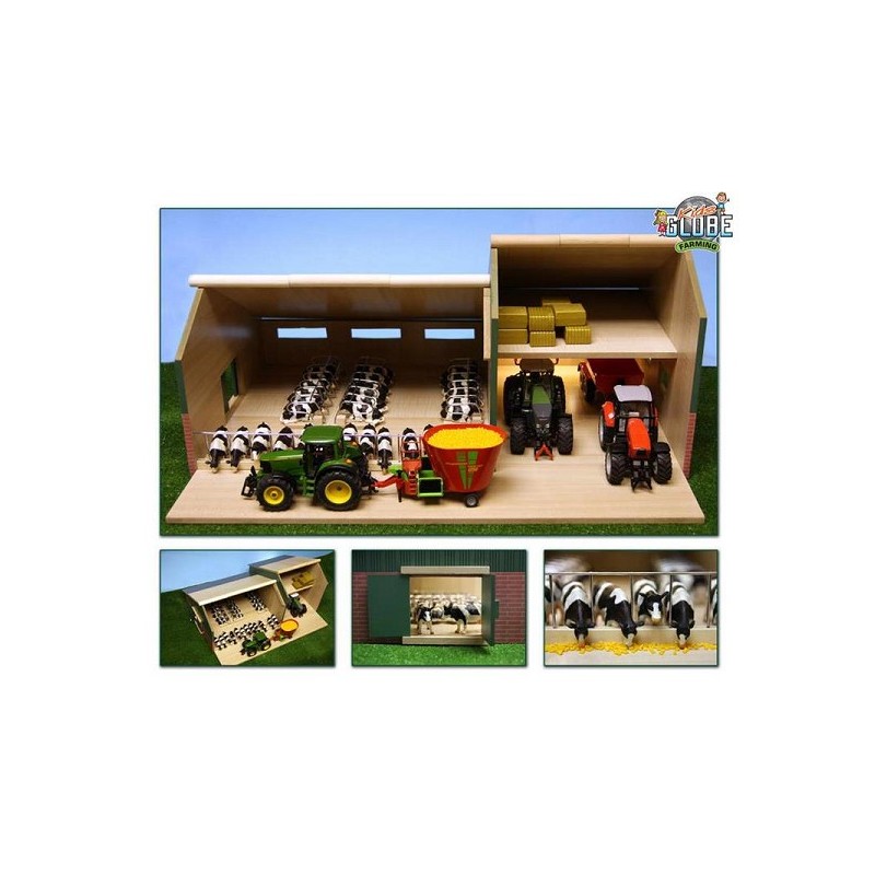 Écurie avec hangar agricole 55x72x32