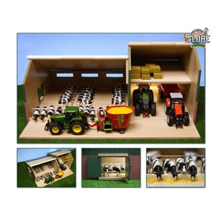 Écurie avec hangar agricole 55x72x32