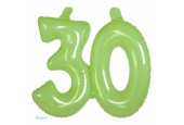 Figurine gonflable 30 citron vert transparent
