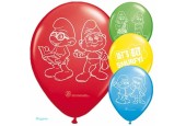 smurfen ballonnen zak a 8st