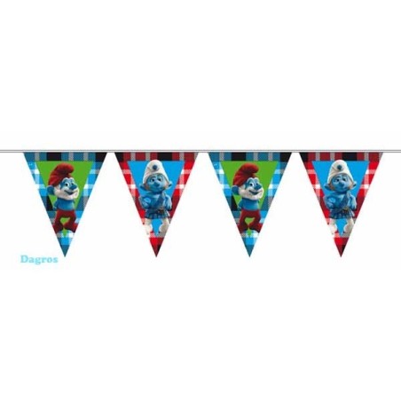ligne de drapeau schtroumpf