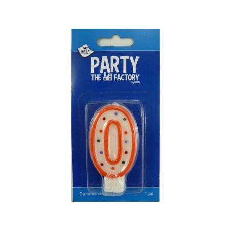 Bougie à gâteau n°0couleur assortie