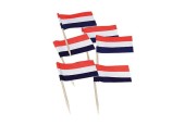 Bâtonnets à cocktail Flag 7cm 5 pack a 50pcs rouge-blanc-bleu