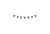 Ligne de drapeau 10m violet pack de 10 pièces