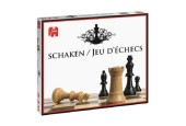 Jumbo Schaken 1 Kartonnen Bord (30x30cm) Met 32 Houten Stukken.