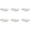Assiette à gâteau/plat à soupe Mammoet Budgetline 17 cm en porcelaine blanche (lot de 6).