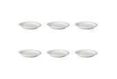 Assiette à gâteau/plat à soupe Mammoet Budgetline 17 cm en porcelaine blanche (lot de 6).