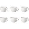 Mammoet Tasse à cappuccino Budgetline 210ml porcelaine blanche (lot de 6) 8,8x6cm