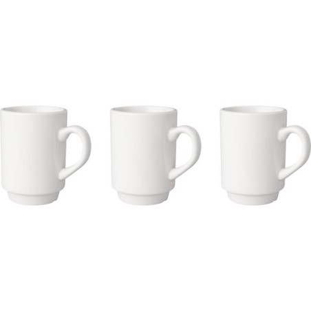Mammoet Automatenmug Budgetline porcelaine 190ml blanc (lot de 3) dia6,5xh9cm