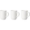Mammoet Automatenmug Budgetline porcelaine 190ml blanc (lot de 3) dia6,5xh9cm