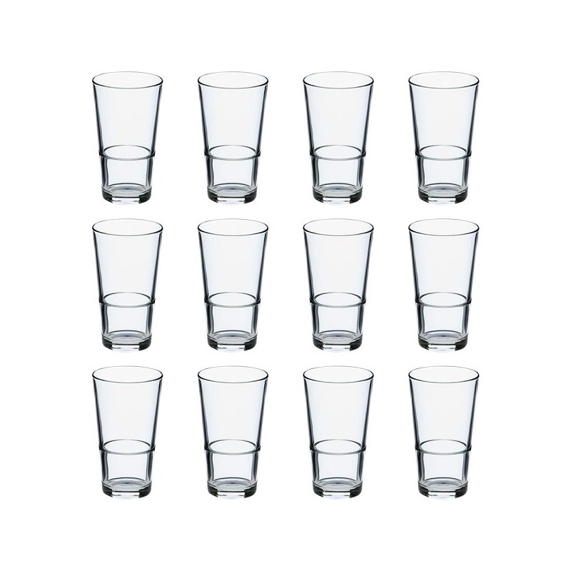 Mammoet Bierglas Budgetline Amsterdam stapelbaar  340ml set a 12 stuks