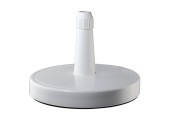 Pied de parasol rond 70Kg rechargeable blanc