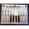 H.Herder Schilmesjes rvs assortiment .3+3+4  op kaart