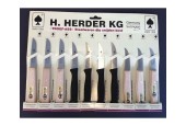 H.Herder Schilmesjes rvs assortiment .3+3+4  op kaart