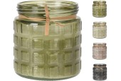Citronella kaars in glazen pot Ø11x12cm
