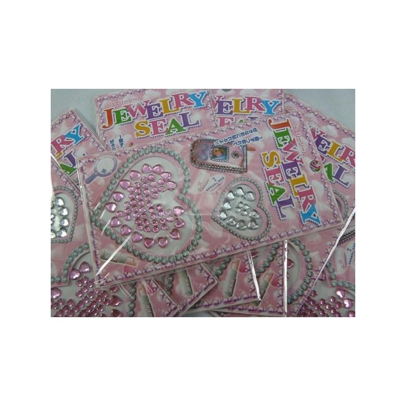 Pack d'autocollants pailletés de 12 pièces