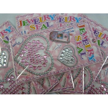 Pack d'autocollants pailletés de 12 pièces