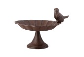 Esschert Design Bain d'oiseaux/abreuvoir sur pied 19x16x14cm en fonte