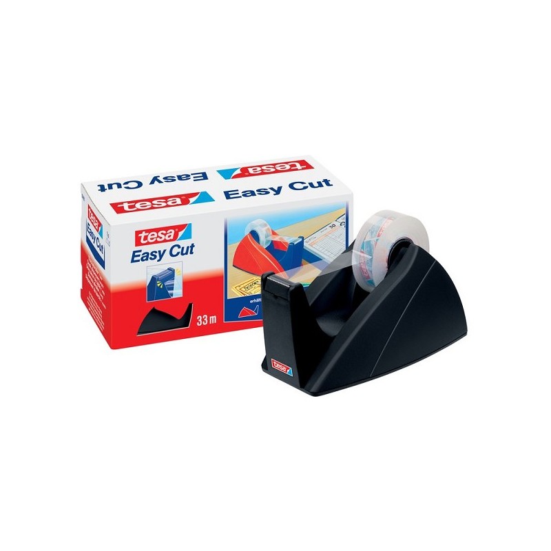 Tesa dispenser Easy Cut 33m zwart