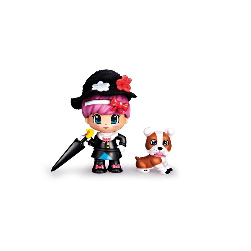 Pinypon Sprookjesfiguur 7cm Mary Poppins met huisdier