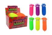 John Toy Fluffy Worm Met Grote Ogen 9x9x28cm