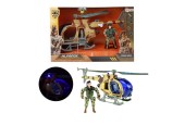 Toi Toys Alfafox Hélicoptère militaire à friction + lumière et son