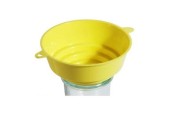 Entonnoir de mise en conserve en plastique jaune