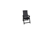 Chaise 5 positions, plastique, anthracite