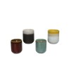 Bougie Decoris Citronnelle en pot céramique Ø7-H7,8cm