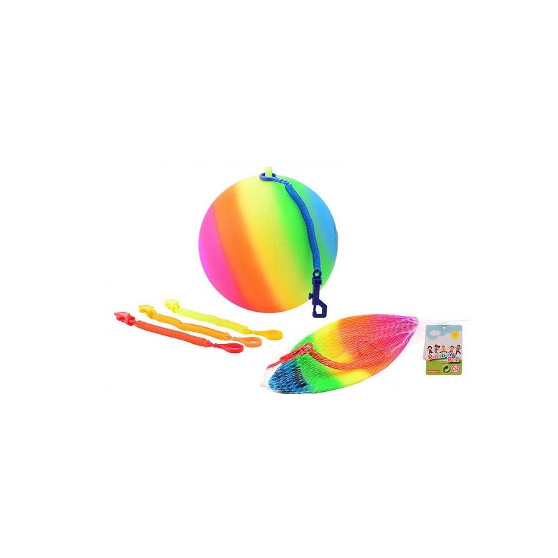 John Toy Regenboogbal maat 5 met koord