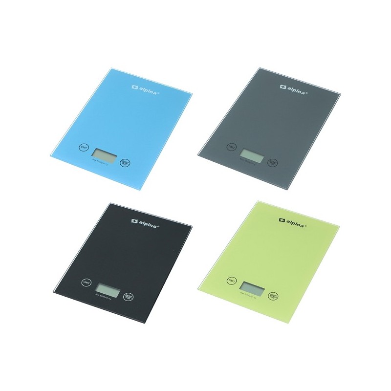 Alpina Digitale keukenweegschaal glas 5kg