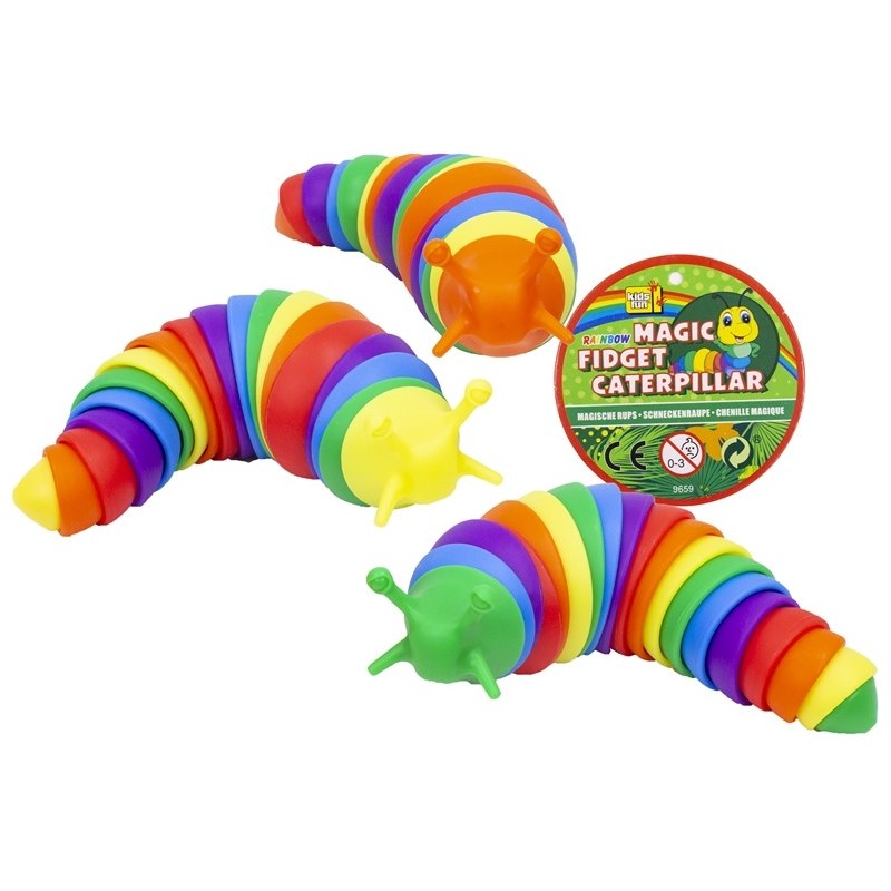 Chenille arc-en-ciel Magic Fidget 19cm