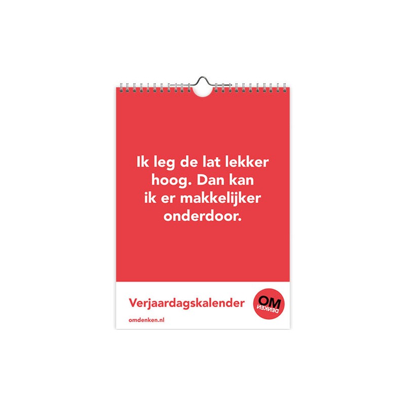 Calendrier d'anniversaire Rethinking 18x25cm