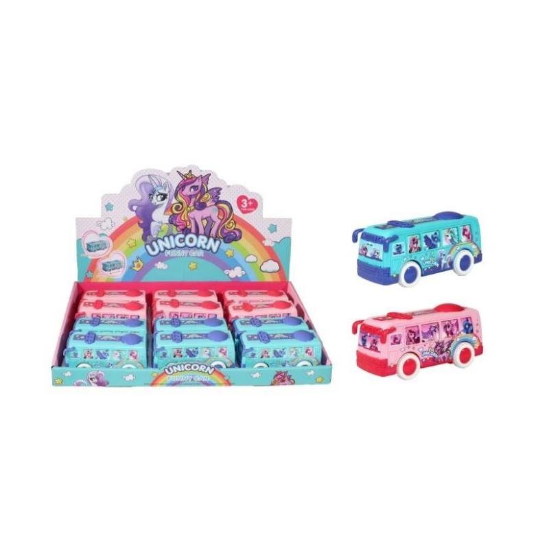 Bus licorne friction 12cm