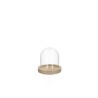 HBX natural living Stolp met houten basis Ø10xh12cm