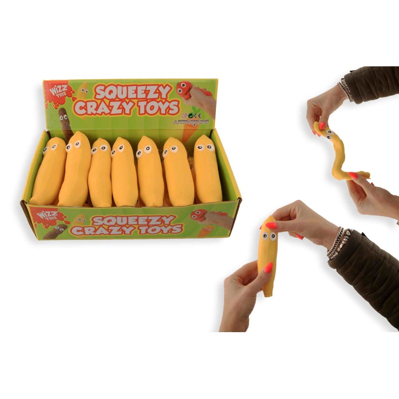 Squeeze en stretch banaan 15cm
