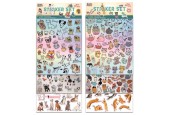 Grafix Stickerset 100-delig kat/hond