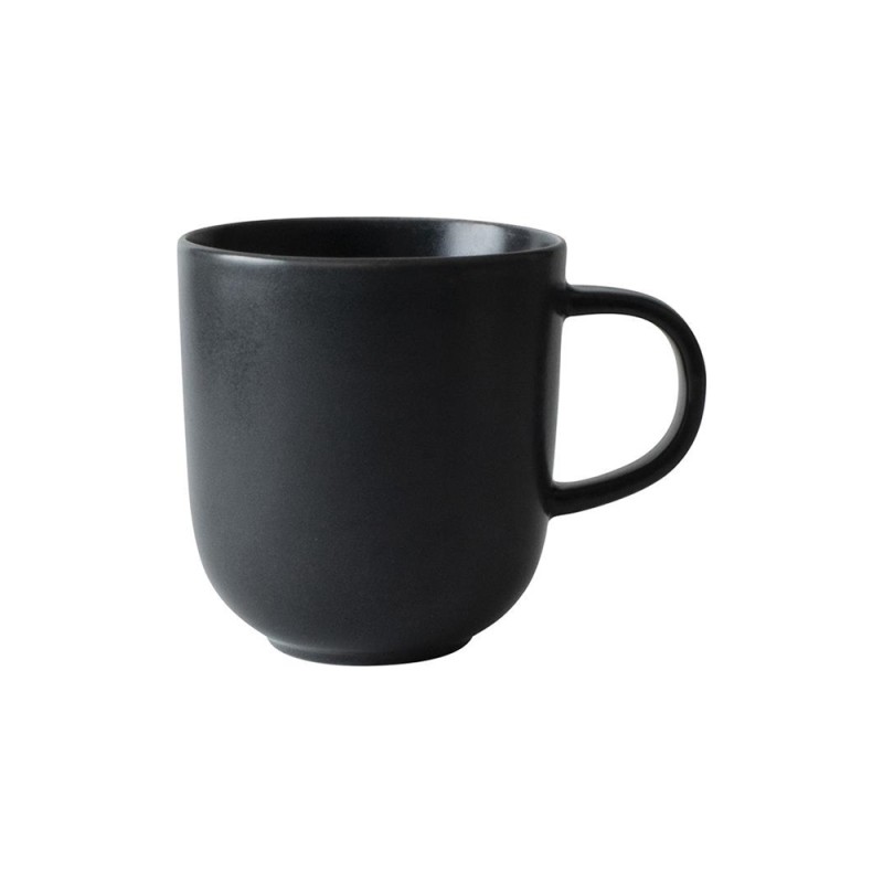 Dutch Rose Velvet tasse 390ml noir mat 4 pièces en porcelaine