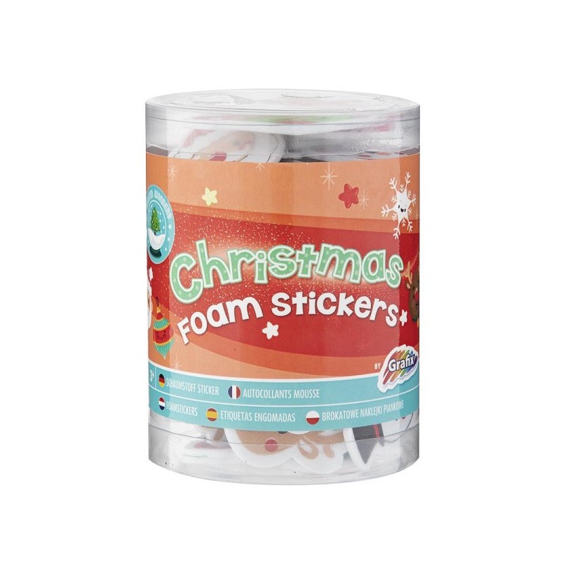 Grafix Kerst Foam Stickers in emmertje