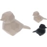 Vogel polystone geometrisch 19x9x12cm