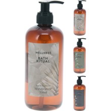 Handzeep pompje 350ml in bruine transparante kunststof fles