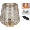 Tafellamp metaaldraad 33cm goud