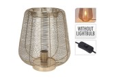 Tafellamp metaaldraad 33cm goud