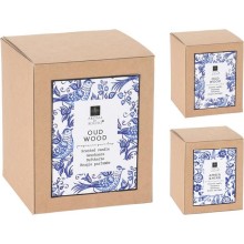 Geurkaars in glas Delfts blauw 8x10cm