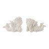 HBX natural living Deco engel keramiek 7x4x5,5cm wit