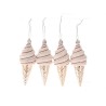 HBX natural living Kersthanger ijsje set a 4 stuks 19,1x5,2x13,2cm roze